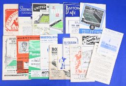 Selection of football programmes 1949/50 Accrington Stanley v New Brighton (4 pages), Port Vale v