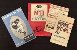 1965 S Africa in NZ Brochure/Itinerary Cards/Fixture Lists (4): The Pall Mall Almanack, Riggio