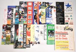 1994/95 Manchester Utd away friendly/tournament match programmes Luton Town, Cheadle Town (Opening