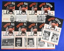 Selection of Manchester United home match programmes 1948/49 Blackpool, 1949/50 Bolton Wanderers (