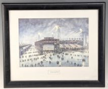 Bernard McMullen Print Manchester Unites ‘Going to the Match’, framed - size #48cm x 57cm