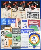 Collection of Manchester United programmes homes 1947/48 Wolves, Sunderland (Sellotape spine),