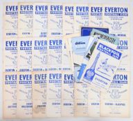 1959/60 Everton homes complete league season (21) plus Manchester United 28 November 1959 punch