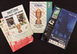 RWC 1999/2007 Rugby Programme Selection (4): 1999 Final, Australia v France; 3/4 playoff, S Africa v