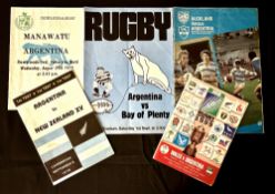 1979 and 1999 Argentina in NZ and Wales Rugby Programmes (5): 79 in NZ v Manawatu, Auckland, Bay