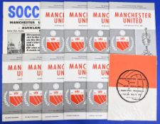 1967 Manchester United tour of New Zealand and Australia complete set of match programmes v