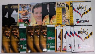 Wolves Wolverhampton Wanderers Big Match Programmes, and testimonials, larger folio programmes, 2003
