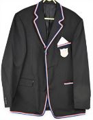 Modern Replica USA early 1900s Olympic Blazer with Badge: Seam-Braided in Red, White and Blue,