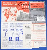 Programme selection Exeter City v 1948/49 Bristol City, v 1955/56 Leyton Orient, v 1960/61 Stockport