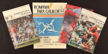 1983 and 2006 Wales in Argentina and Romania Rugby Programmes (4): 1983 Welsh disaster (for those