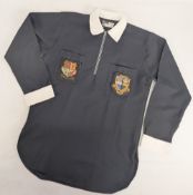 1970s Bukta Surrey County Football Association Referees Top, with embroidered badges to both