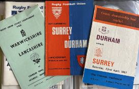 1964-1995 English County Championship Final Rugby Programmes (33): Super selection, every final (and