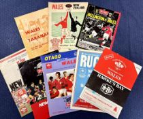 1969and 1988 Wales in NZ Rugby Programmes (8): 1969 v Taranaki and 2nd test v NZ; 1988 v Wellington,