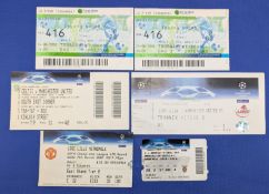TICKETS: 2006/07 Manchester United away tickets in Amsterdam v Porto (4 August 2006), Ajax (5 August