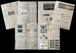 Rare 1905-07 Original Press Reports, Wales and Cardiff Matches inc SA (6 sides): From the Western