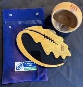 1980s/2011 Rugby IRB Nations Cup, Romania Presentation Piece and Dinamo Ceramic Ashtray (2): Stylish