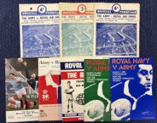 1950-1994 Inter-Services Rugby Programmes (8): Five decades of clashes, the Army v RAF 1950, 56,