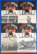 1948/49 Manchester United home match programmes v Preston NE, Burnley, Blackpool, Portsmouth (
