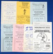 Non-league programmes 1949/50 Blandford Utd v Cranborne, 1962/63 Wareham Rangers v Portland Utd,