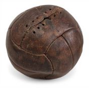 Period Regent Panel Leather Football size small, indistinct makers name to side, displays well