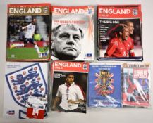 England FC Home and Away football programmes including full internationals, Woman's U19, U17, U16