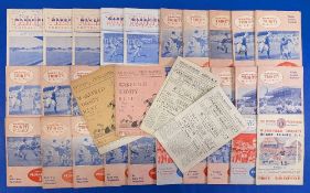 1947-1973 Wakefield Trinity Rugby League Programmes 17th Sept v Hull 1947 ,25th December 1947 v