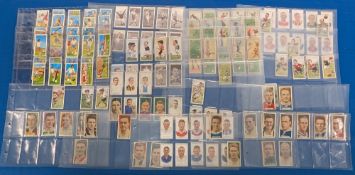 Football Trade Cigarette Cards, incomplete set from Carreras, Ardath Cork, John Player