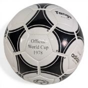 Replica 1978 World Cup Addidas River Plate Tango Football, unused size 5, displays well