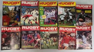 Rugby World Magazine Collection (c.200): Only the year 1982 missing between 1975 (8 months out of