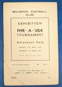1957 at Dalymount Park Dublin Five-A-Side tournament 8 teams including Manchester United, Preston