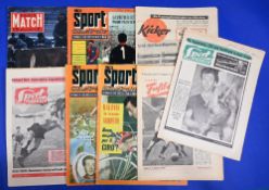 1958 European magazines with Manchester United content including Sport Illustrato (Italian) 15 May