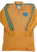 1981 Michael O’Connor’s Match Prepared/Worn? Australia Rugby Jersey: Official issue gold Adidas