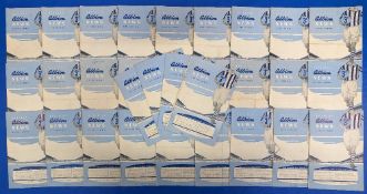 1953-1955 West Bromwich Albion Home Football Programmes: Vol 45 and 46, issues, no.5 Manchester