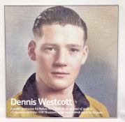 Dennis Westcott Wolverhampton Wanderers Hall of Fame mounted Poster Club Record: a professionally