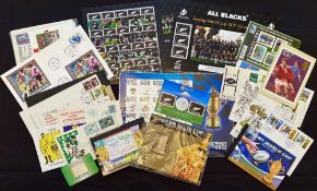 Super Selection of Rugby-Themed Stamps and Philatelic Items (Qty): What a collection – or the