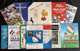 1961 to 1999 French, Spanish and Italian Interest Rugby Programmes (12): France v Wales 79, 87, 97