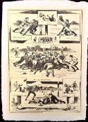 1882 ‘A Northern Football Match’, after Blatchford, Rugby Image: Taken from a Victorian