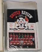 1983-85 Manchester United Home Programmes, two almost complete seasons collection to include Milk