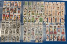 Football Trade Cigarette Cards, complete sets of Lamberts football clubs and badges (25), John