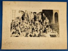 1932 Wigan Team on Tour Photograph - with Jim Sullivan in the middle of the group, possible at a