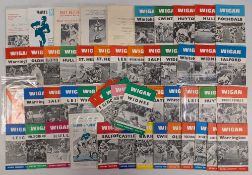 1968-1970 Wigan Rugby League Home Programmes, League and Cup, a good clean collection with