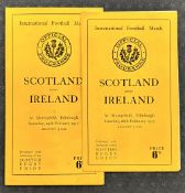 1951 and 1953 Scotland v Ireland Rugby Programmes (2): The usual Murrayfield issues in G/VG