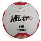 Replica 1979 Mitre Pro League Football, unused size 5, displays well