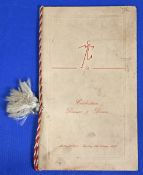 1955/56 Manchester United Division 1 champions celebration Dinner, dance menu and toasts,