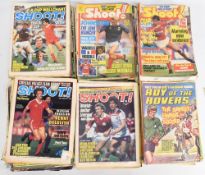 c1980-1990 Shoot, Match Roy of the Rovers Football Magazines, a mixed used lot (#120)