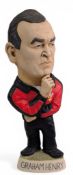 Graham Henry 1999 Grogg Rugby Figure by Richard Hughes: ltd ed 26/250 c.9” Welsh track-suited figure