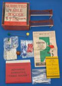 1954-55 Subbuteo Table Soccer Combination Edition, in original box with celluloid teams red shirts
