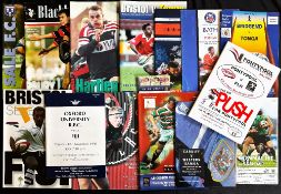 1996-2010 Pacific Sides in the British Isles Rugby Programmes (14): 1997 Tonga v Bristol, Edinburgh,