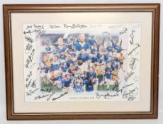 Fine Legends of Goodison multi signed Print - from a good home, purchased from ex player Duncan