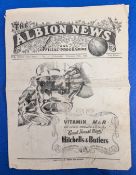 1943/44 West Bromwich Albion v Stoke City Football League North match programme 7th April 1945, 4